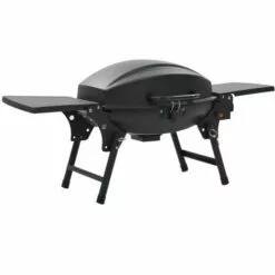 VidaXL Barbecue à Gaz Portatif Avec Zone De Cuisson Noir - Noir