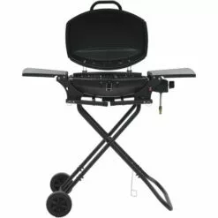 VidaXL Barbecue Au Gaz Portatif Avec Zone De Cuisson Noir - Noir