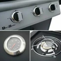 ALICE'S GARDEN Barbecue Gaz - Athos - Barbecue 4 Brûleurs Dont 1 Feu Latéral Noir. Grilles En Fonte - Noir 10 ALICE'S GARDEN Barbecue Gaz - Athos - Barbecue 4 Brûleurs Dont 1 Feu Latéral Noir. Grilles En Fonte - Noir -France Barbecue Soldes Boutique 11485457 4