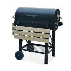 ALICE'S GARDEN Barbecue Américain Charbon De Bois - Serge Noir - Smoker Américain Avec Aérateurs. Récupérateur De Cendres. Fumoir - Noir -France Barbecue Soldes Boutique 11485466 3