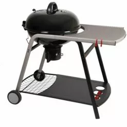 NEKA Barbecue à Charbon Avec Tablette Pyla - Diam. 55 Cm - Noir - 102 X 59 X 103 - Noir