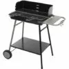 NEKA Barbecue à Charbon Azur - L. 53 X L. 38 Cm - 77 X 42 X 88 - Noir