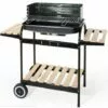 CAESAROO Barbecue à Charbon De Bois En Acier Avec Chariot à 2 étagères | Acier