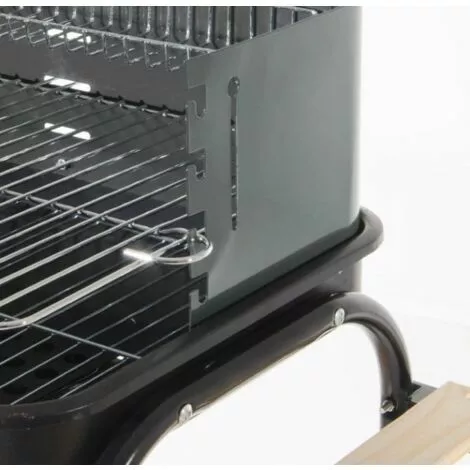 CAESAROO Barbecue à Charbon De Bois En Acier Avec Chariot à 2 étagères | Acier 5 CAESAROO Barbecue à Charbon De Bois En Acier Avec Chariot à 2 étagères | Acier – Image 3