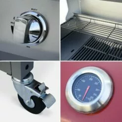 ALICE'S GARDEN Barbecue Gaz Inox 14kW – Richelieu Rouge – Barbecue 3 Brûleurs + 1 Feu Latéral. Côté Grill Et Côté Plancha. Housse De Protection Incluse - Rouge 10 ALICE'S GARDEN Barbecue Gaz Inox 14kW – Richelieu Rouge – Barbecue 3 Brûleurs + 1 Feu Latéral. Côté Grill Et Côté Plancha. Housse De Protection Incluse - Rouge -France Barbecue Soldes Boutique 12957223 4