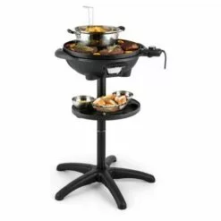 Klarstein Grillpot - Grill électrique / Barbecue De Table Plaque En Fonte Ø 40cm