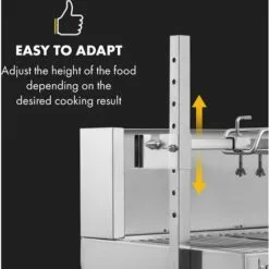 Klarstein Sauenland Pro Barbecue Broche Pour Cochon De Lait 13W 4 Roulettes Inox 9 Klarstein Sauenland Pro Barbecue Broche Pour Cochon De Lait 13W 4 Roulettes Inox -France Barbecue Soldes Boutique 12991828 3