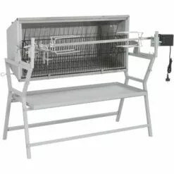 VidaXL Broche à Rôtir De Barbecue Fer Et Acier Inoxydable -France Barbecue Soldes Boutique 1324797 4