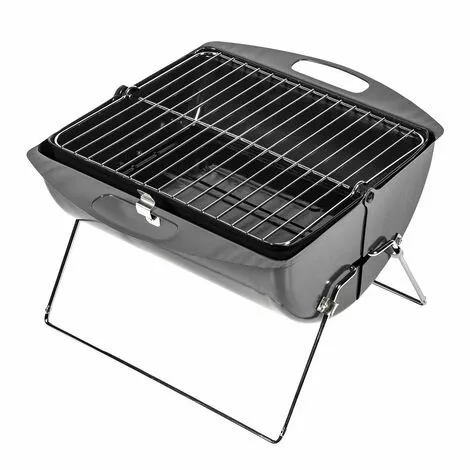 HOMEMAISON Barbecue Valisette Gris 35 X 41,5 X 25 Cm - Gris 3 HOMEMAISON Barbecue Valisette Gris 35 X 41,5 X 25 Cm - Gris