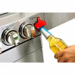 Barbecue à Gaz INOX 4 BRÛLEURS + 1 KIT RÔTISSOIRE (1 BRÛLEUR Infrarouge & TOURNEBROCHE)+ 1 Réchaud Et Thermomètre, 22KW, Grille/Plancha Inclus + Kit Flexibile - DÖNER GREADEN - Inox -France Barbecue Soldes Boutique 14068128 5