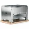 Barbecue De Table à Charbon 33x22cm - Brasi-f - Tellier - Inox