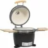 VidaXL Kamado Barbecue Au Charbon De Bois En Céramique 44 Cm - Noir