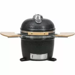 VidaXL Kamado Barbecue Au Charbon De Bois En Céramique 44 Cm - Noir -France Barbecue Soldes Boutique 1424359 3