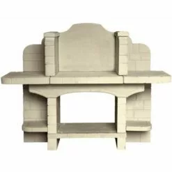 HABITAT ET JARDIN Barbecue En Pierre "Bourgogne" - 1.75 X 0.63 X 1.33 M