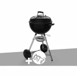 Barbecue à Charbon Weber Original Kettle E-4710 47 Cm + Support Accessoires