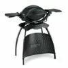 Barbecue électrique Weber Q 1400 Gris Anthracite Avec Stand - Anthracite -France Barbecue Soldes Boutique 18035331 1