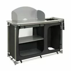 CampFeuer Armoire De Camping, Cuisine De Camping Avec Cadre En Aluminium