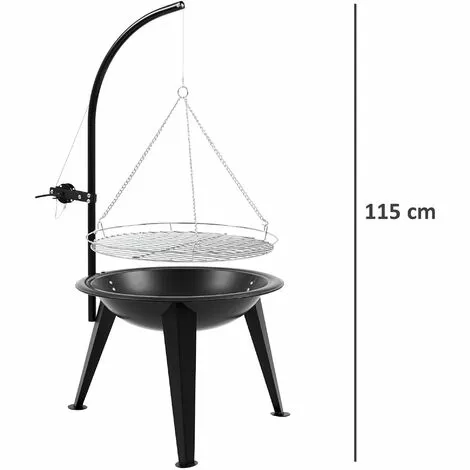 BBQ-Toro Gril Pivotant | Gril à Charbon De Bois | Ø 55 Cm | Pivotant Avec Grille 5 BBQ-Toro Gril Pivotant | Gril à Charbon De Bois | Ø 55 Cm | Pivotant Avec Grille – Image 3