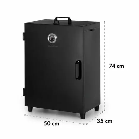 Klarstein Flintstone Fumoir électrique 1600W Thermométre Inox - Noir 4 Klarstein Flintstone Fumoir électrique 1600W Thermométre Inox - Noir – Image 2