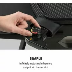 Klarstein Gatsby Grill électrique 2000W 4 Pieds Acier Inox -noir -France Barbecue Soldes Boutique 18135695 5