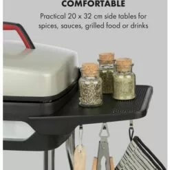 Klarstein Gatsby Grill électrique 2000W Revêtement Antiadhésif - Beige & Noir -France Barbecue Soldes Boutique 18135698 3