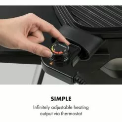 Klarstein Gatsby Grill électrique 2000W Revêtement Antiadhésif - Beige & Noir -France Barbecue Soldes Boutique 18135698 5