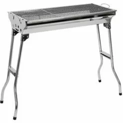 OOBEST BBQ Barbecue à Charbon Pliable En Acier Inox Four Grille De Cuisson Avec Grande Taille Jardin Extérieur Camping -France Barbecue Soldes Boutique 18161328 5