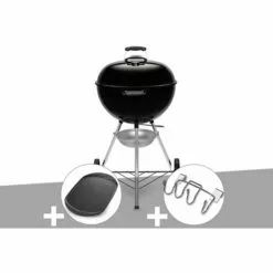 Barbecue à Charbon Weber Original Kettle 57 Cm + Plancha + Support Accessoires