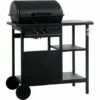 ASUPERMALL Barbecue A Gaz Avec Table Laterale A 3 Niveaux Noir -France Barbecue Soldes Boutique 18407597 1