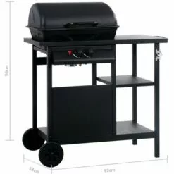 ASUPERMALL Barbecue A Gaz Avec Table Laterale A 3 Niveaux Noir -France Barbecue Soldes Boutique 18407597 3