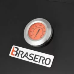 Brasero - Barbecue Perth Noir Brasero 3 Feux + 1 à Gaz - Jusqu'à 10 Convives - Surface De Cuisson 60 X 42 Cm - 2 Tablettes Dont 1 Avec Brûleur Latéral - Jauge De Température - 11,5 KW - Noir -France Barbecue Soldes Boutique 18525910 3