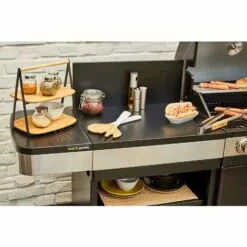 Barbecue Gaz - Grill Et Plancha - FIDGI 4 + Desserte - Cuisine D'extérieur - Cook'in Garden - Noir -France Barbecue Soldes Boutique 18738739 4