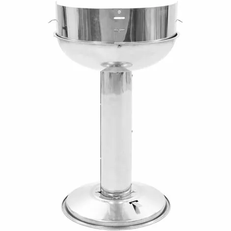VidaXL Barbecue Au Charbon Sur Support Acier Inoxydable - Argent 6 VidaXL Barbecue Au Charbon Sur Support Acier Inoxydable - Argent – Image 4