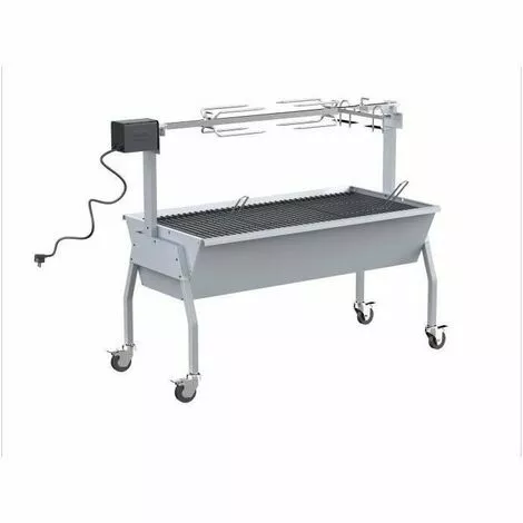SILVER STYLE Barbecue A Charbon - Rôtissoire - Tourne Broche XXL 3 SILVER STYLE Barbecue A Charbon - Rôtissoire - Tourne Broche XXL