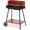 CAESAROO Barbecue Charbon De Bois Avec Coupe-vent Et Roues | Acier -France Barbecue Soldes Boutique 19404405 1