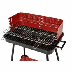 CAESAROO Barbecue Charbon De Bois Avec Coupe-vent Et Roues | Acier -France Barbecue Soldes Boutique 19404405 2