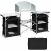 COSTWAY Cuisine De Camping Avec Etagère De Rangement, Cuisine D’Extérieur, Idéal Pour Soirée, Pique-nique, Festival Etc. -France Barbecue Soldes Boutique 19457321 1