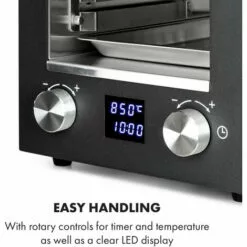 Klarstein Hannibal Barbecue Intérieur Haute Température 2200W 850°C Inox Noir -France Barbecue Soldes Boutique 20285403 5