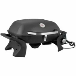 Brasero - Barbecue électrique Portable City- 2200 Watts - Grilles En Acier- Usage Extérieur Et Intérieur - Noir