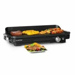 Klarstein Charleroi Turbo Grill De Table électrique 2000W DuoGrill Concept Noir