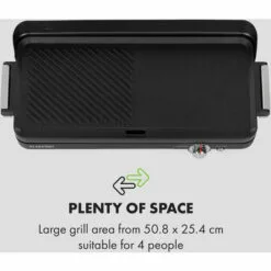 Klarstein Charleroi Turbo Grill De Table électrique 2000W DuoGrill Concept Noir -France Barbecue Soldes Boutique 22845246 3