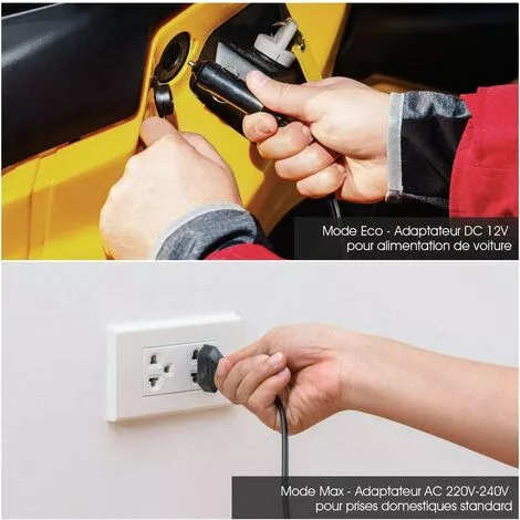 COSTWAY Mini Réfrigérateur Portable Fonction Chaud Et Froid 5 ℃ ~ 50 ℃ Mini Frigo 15L 12V/220V-240V Pour Maison/Voiture 5 COSTWAY Mini Réfrigérateur Portable Fonction Chaud Et Froid 5 ℃ ~ 50 ℃ Mini Frigo 15L 12V/220V-240V Pour Maison/Voiture – Image 3