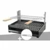 Barbecue Charbon - Grilloir à Poser Somagic + Pince En Inox - Noir -France Barbecue Soldes Boutique 24092979 1