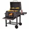 BATHRINS®Gril De Barbecue Au Charbon De Bois Et étagère Inférieure Noir -France Barbecue Soldes Boutique 24392179 1