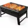 BEARSU Grill Barbecue, Portable Et Pliable Barbecue De Table Au Charbon De Bois Sans Fumée En Acier Inoxydable à L'Extérieur BBQ Pour Jardin Terrasse Pique-Nique Camping Voyage (36 X 29 X 7.5 Cm) -France Barbecue Soldes Boutique 25029436 1