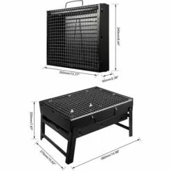 BEARSU Grill Barbecue, Portable Et Pliable Barbecue De Table Au Charbon De Bois Sans Fumée En Acier Inoxydable à L'Extérieur BBQ Pour Jardin Terrasse Pique-Nique Camping Voyage (36 X 29 X 7.5 Cm) 9 BEARSU Grill Barbecue, Portable Et Pliable Barbecue De Table Au Charbon De Bois Sans Fumée En Acier Inoxydable à L'Extérieur BBQ Pour Jardin Terrasse Pique-Nique Camping Voyage (36 X 29 X 7.5 Cm) -France Barbecue Soldes Boutique 25029436 3