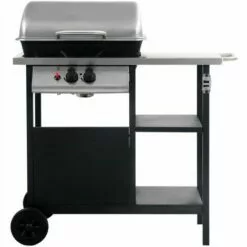 Hommoo Barbecue A Gaz Avec Tablette A 3 Couches Noir Et Argente HDV33168 -France Barbecue Soldes Boutique 25432046 3