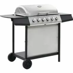 TRUE DEAL Barbecue Au Gaz Avec 6 Zones De Cuisson Inox Argenté -France Barbecue Soldes Boutique 26366740 3