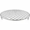BEARSU Réseau Coréen De Barbecue Pince à Griller En Acier Inoxydable 304 Grille Rond Avec Pied Argent 18cm