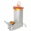 BEARSU Rocket Stove, Outdoor Collapsible Wood Burning Stainless Steel Rocket Stove Backpacking Camp Tent Pique-Nique BBQ Stove, Chauffage De Survie En Plein Air -France Barbecue Soldes Boutique 26563377 1